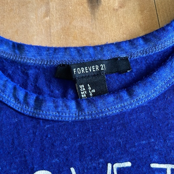 Forever 21 Burnout Tank LARGE - Picture 3 of 8